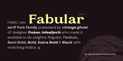 Fabular Font