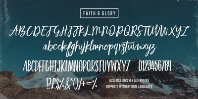 Faith And Glory Font