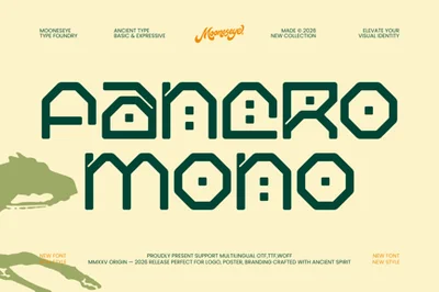 Fancro Mono Display Font