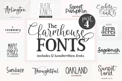 Farmhouse Font Bundle | Part 4
