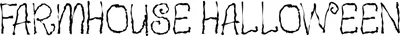 Farmhouse Halloween Font