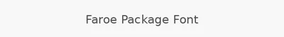 Faroe Package Font