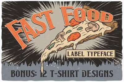 Fast Food Layered Typeface Free Download