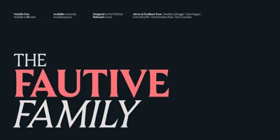 Fautive Font