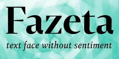 Fazeta Font