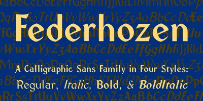 Federhozen Font