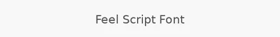 Feel Script Font