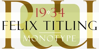 Felix Titling Font