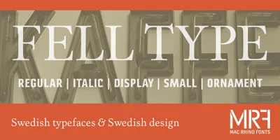 Fell Type Premium Font