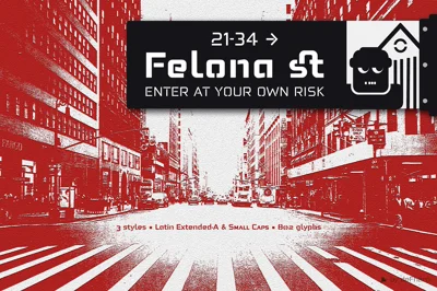 Felona st -6 Neo Stencil fonts