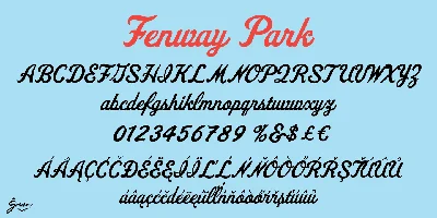Fenway Park JF Font