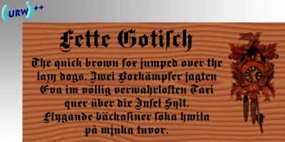 Fette Gotisch Font