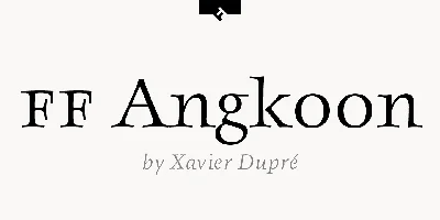 FF Angkoon Font
