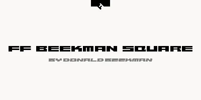 FF Beekman Square Font