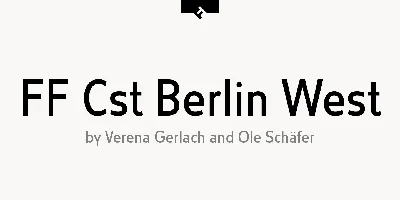 FF Cst Berlin West Font