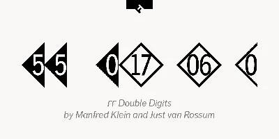 FF Double Digits Font