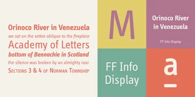 FF Info Display Font