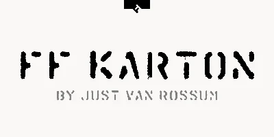 FF Karton Font
