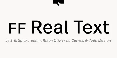 FF Real Text Font