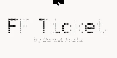 FF Ticket Font