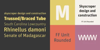 FF Unit Rounded Font