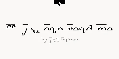 FF You Can Read Me Font