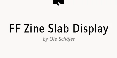 FF Zine Slab Display Font