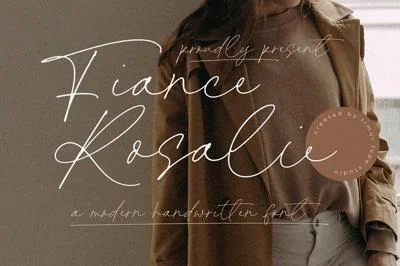 Fiance Rosalie - Modern Handwritten Font