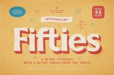 Fifties + Extras Font