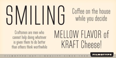 Filmotype Gay Font
