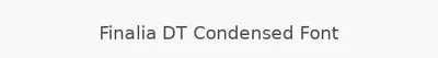 Finalia DT Condensed Font