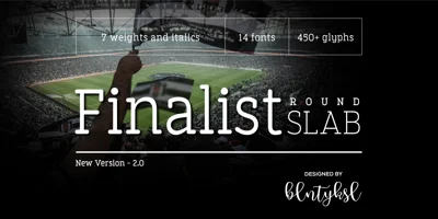 Finalist Round Slab Font