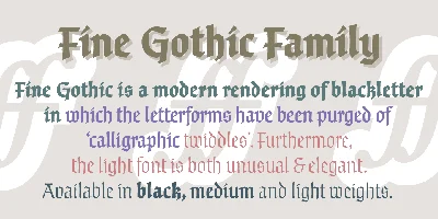 Fine Gothic Font