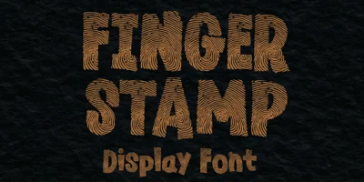 Finger Stamp Font