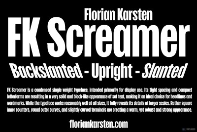 FK Screamer Font