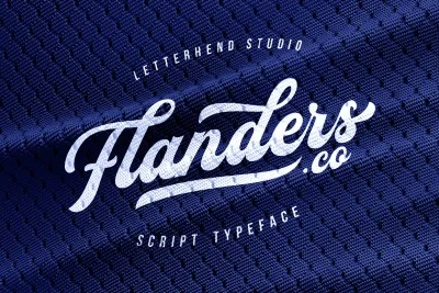 Flanders Scrip Script Font Font