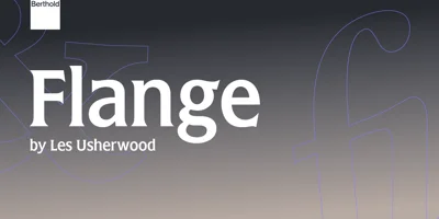 Flange Font