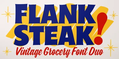 Flank Steak Font