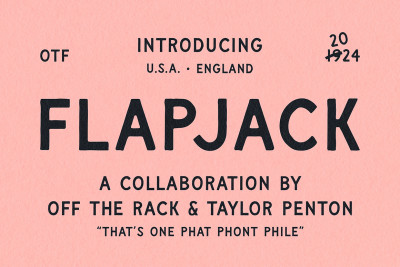 Flapjack | Vintage Hand Drawn Font