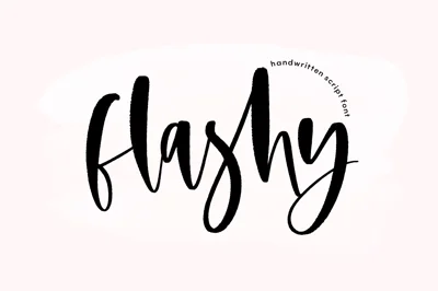 Flashy | Handwritten Script Font
