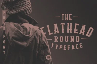 Flathead Round Vintag Typeface Font