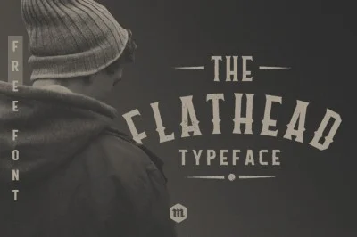 Flathead Vintage Typeface | Font