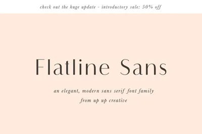 Flatline Sans Complete - 16 fonts Free Download