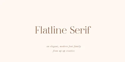 Flatline Serif Font
