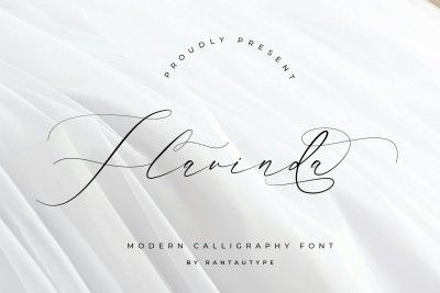 Flavinda Wedding Calligraphy Font