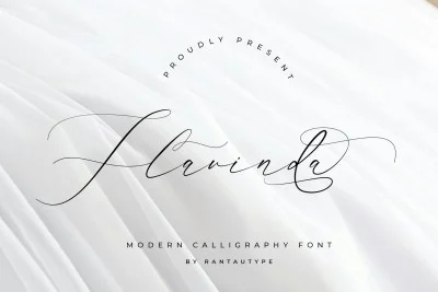 Flavinda Wedding Calligraphy Font