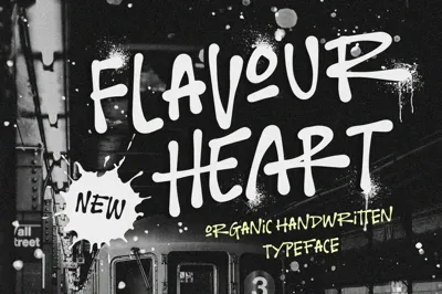 Flavour Heart - Organic Handwritten Free Download