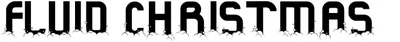Fluid Christmas Font
