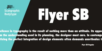 Flyer SB Font
