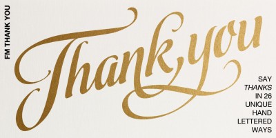 FM Thank You Font